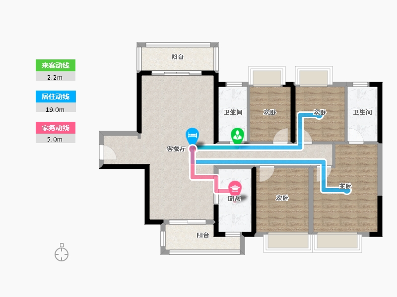 广东省-阳江市-敏捷云锦华府-108.00-户型库-动静线