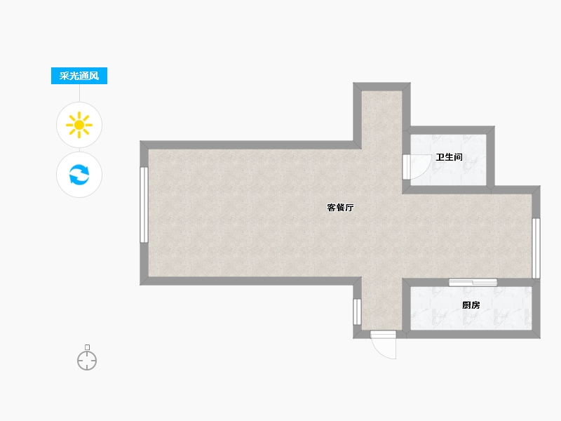 山东省-滨州市-恒基山庄-120.00-户型库-采光通风