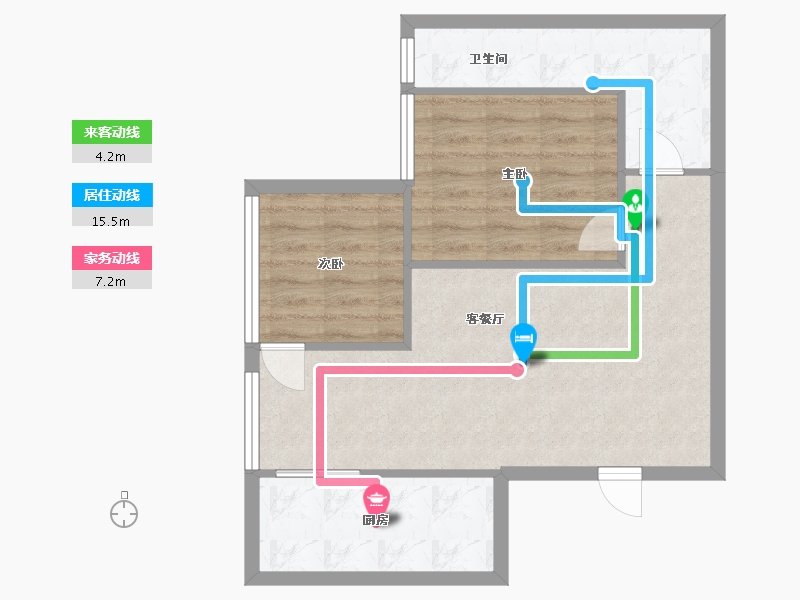 四川省-成都市-南湖半岛-57.00-户型库-动静线