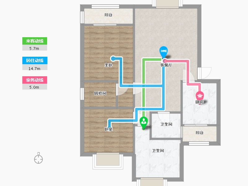 四川省-成都市-华西花园1期-78.01-户型库-动静线