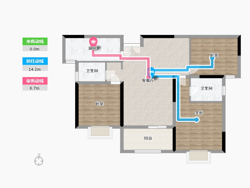 河南省-信阳市-玫瑰苑-98.00-户型库-动静线