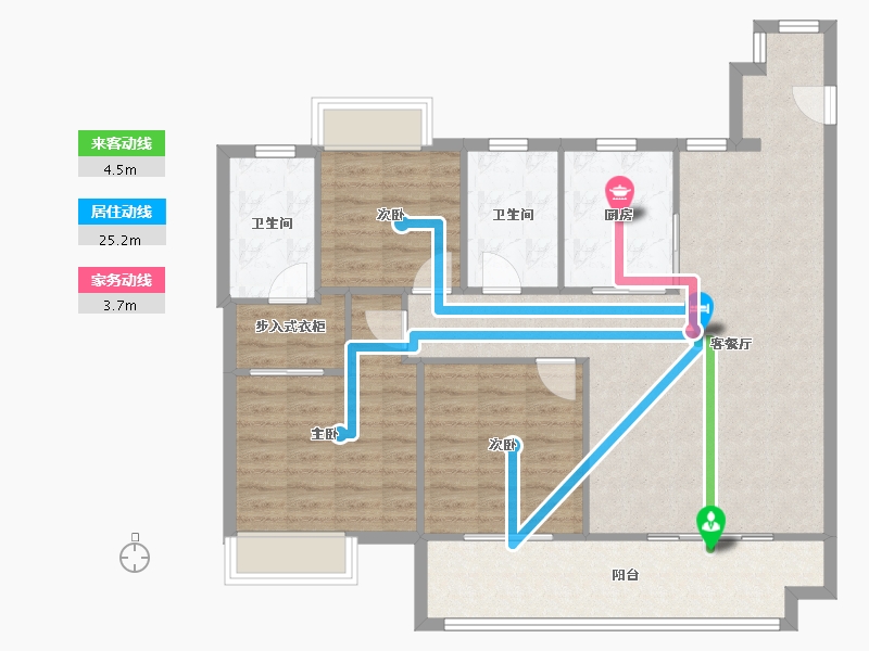 江西省-南昌市-联发万科海上明月-86.00-户型库-动静线