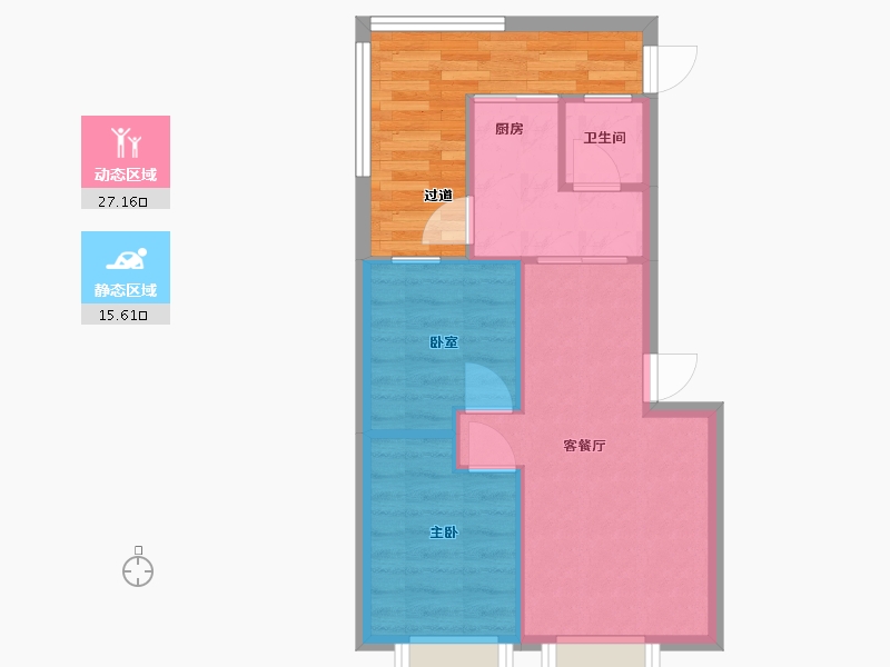 四川省-成都市-莲花新区-78.00-户型库-动静分区