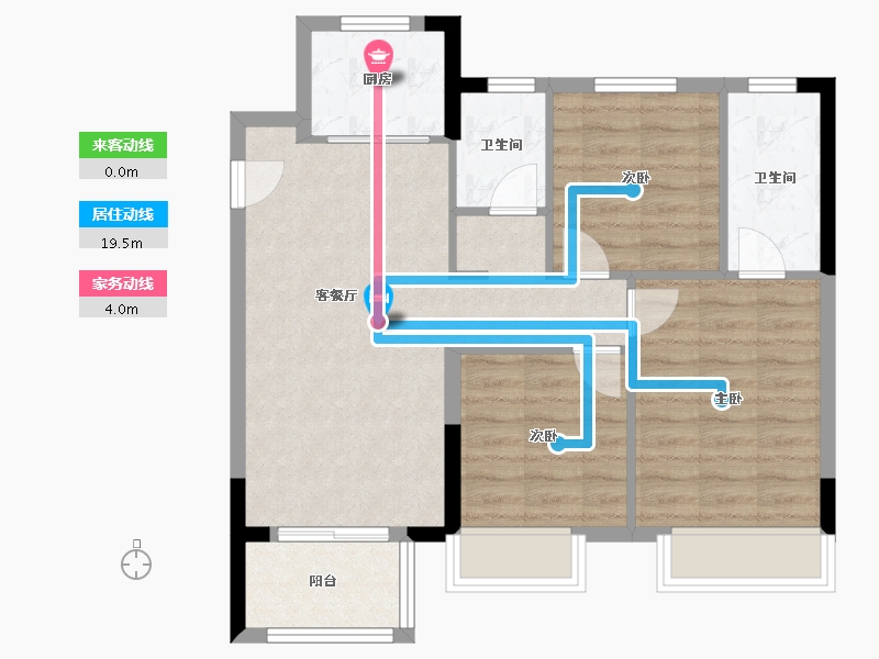 河北省-石家庄市-金辉优步学府-82.60-户型库-动静线