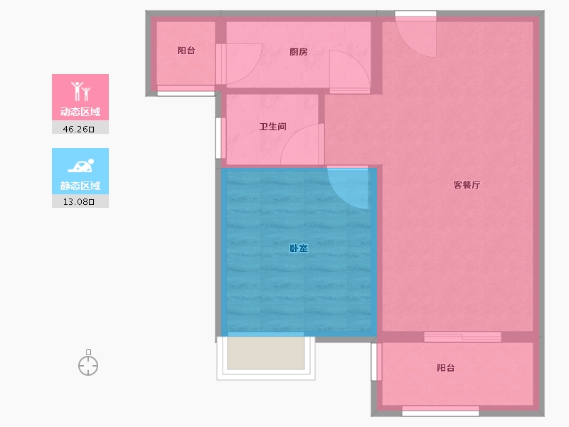 河南省-平顶山市-永基·状元府-53.00-户型库-动静分区