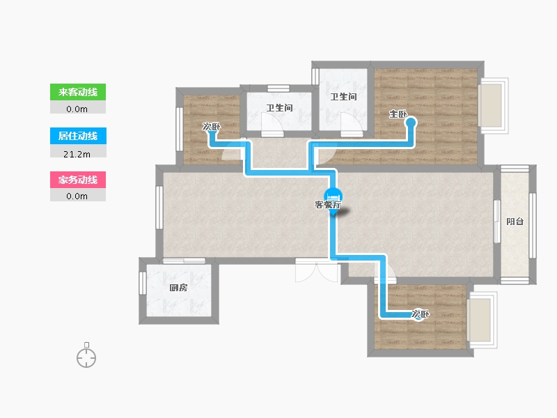 山东省-聊城市-学府世家-100.00-户型库-动静线