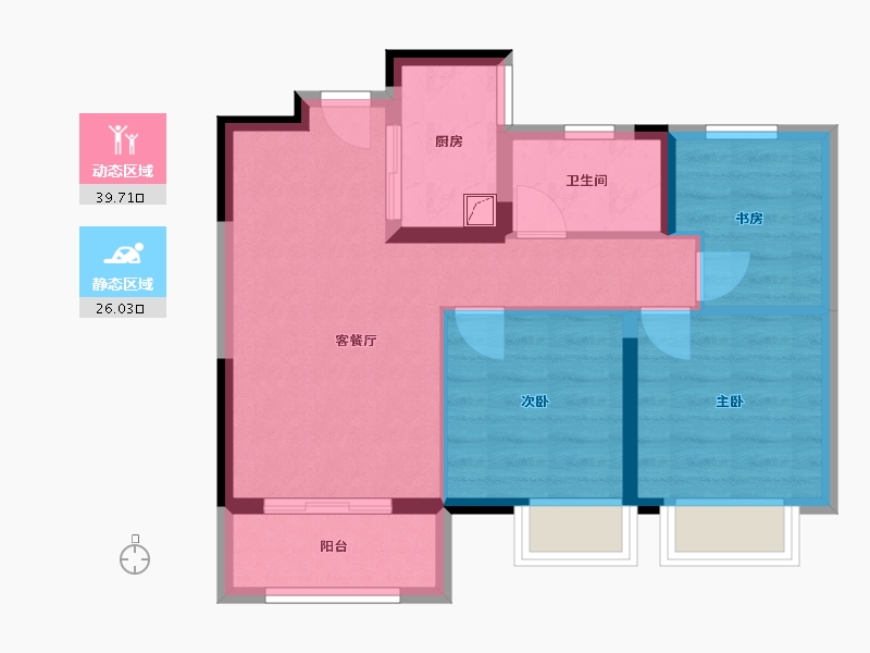 湖北省-武汉市-绿地大都会-63.00-户型库-动静分区