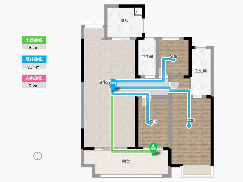 江苏省-宿迁市-帝景天悦-110.00-户型库-动静线