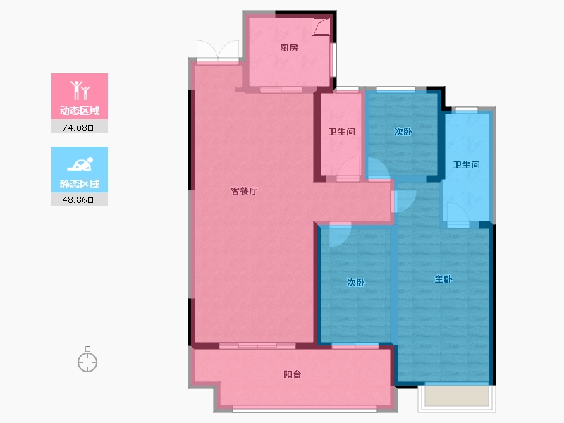 江苏省-宿迁市-帝景天悦-110.00-户型库-动静分区