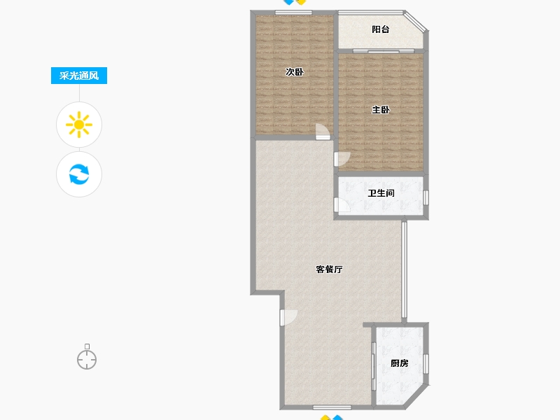 上海-上海市-花木路788弄小区-165.00-户型库-采光通风