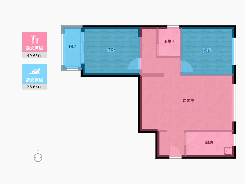 北京-北京市-未来逸园-89.00-户型库-动静分区