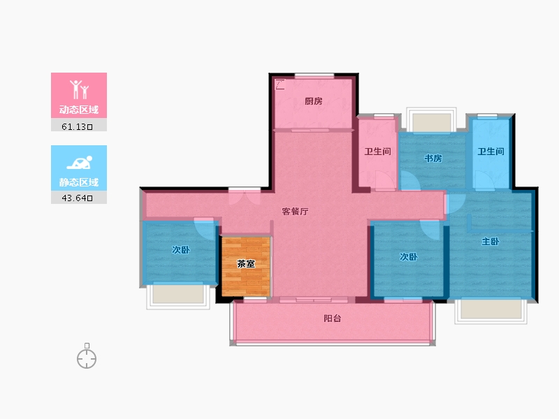 福建省-福州市-大东海世茂天玺-120.00-户型库-动静分区