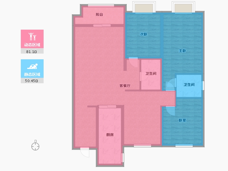 辽宁省-抚顺市-澳海御景苑-118.00-户型库-动静分区