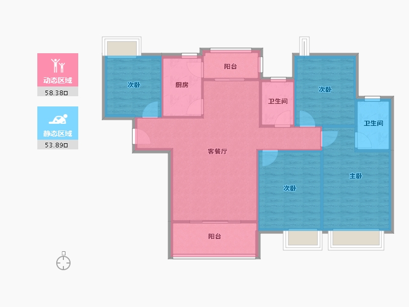 广东省-佛山市-达磐恒·悦园-105.00-户型库-动静分区