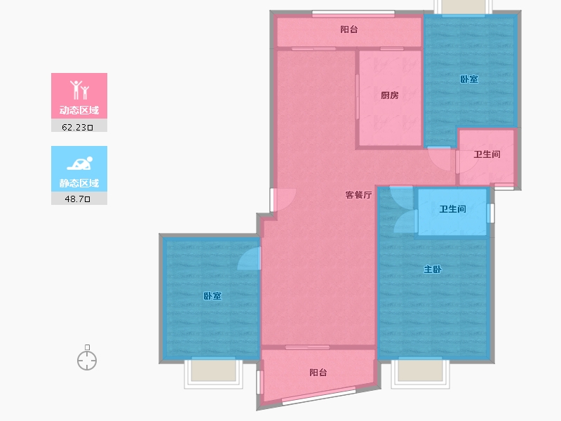 江苏省-南通市-海韵广场-115.00-户型库-动静分区