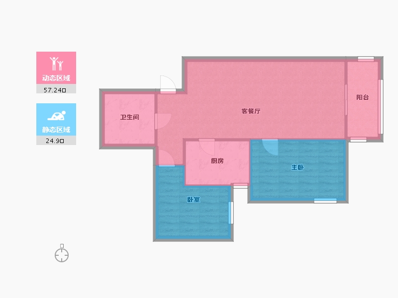 北京-北京市-天通西苑-三区-80.00-户型库-动静分区