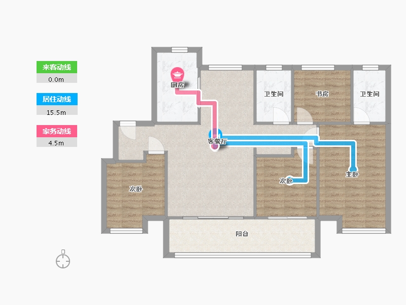 山东省-济南市-新城悦集风华-95.00-户型库-动静线