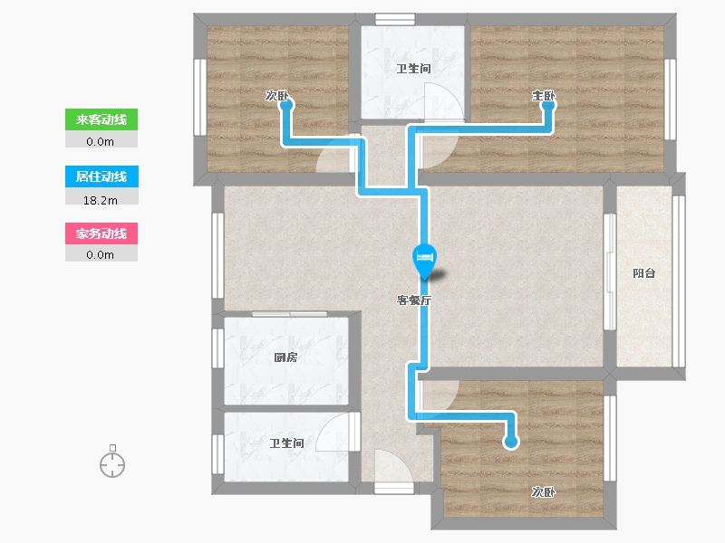 河北省-承德市-天著御府-86.84-户型库-动静线