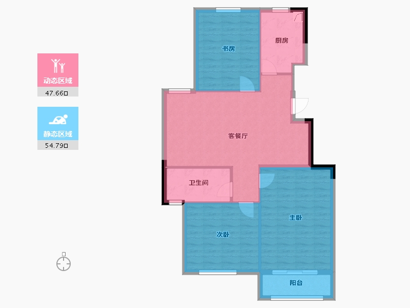 山东省-烟台市-桃源里-93.50-户型库-动静分区