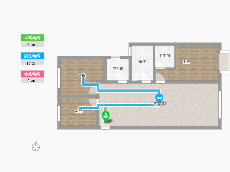 河北省-保定市-卓正上东区东第-89.00-户型库-动静线