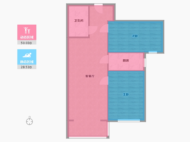 河北省-石家庄市-瑞景华庭-77.00-户型库-动静分区