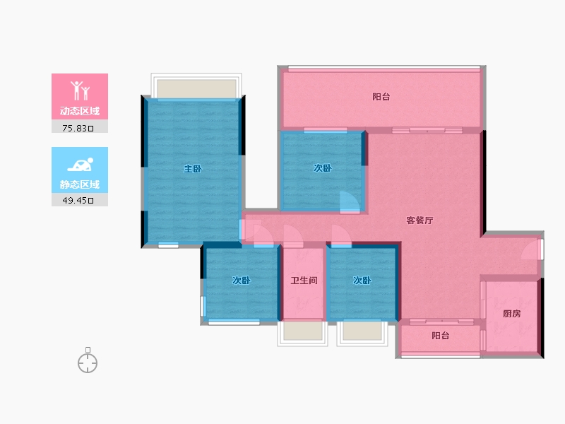 云南省-思茅市-兰台府-170.00-户型库-动静分区