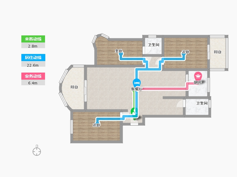 河南省-三门峡市-锦绣嘉苑-107.00-户型库-动静线