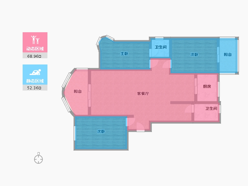 河南省-三门峡市-锦绣嘉苑-107.00-户型库-动静分区