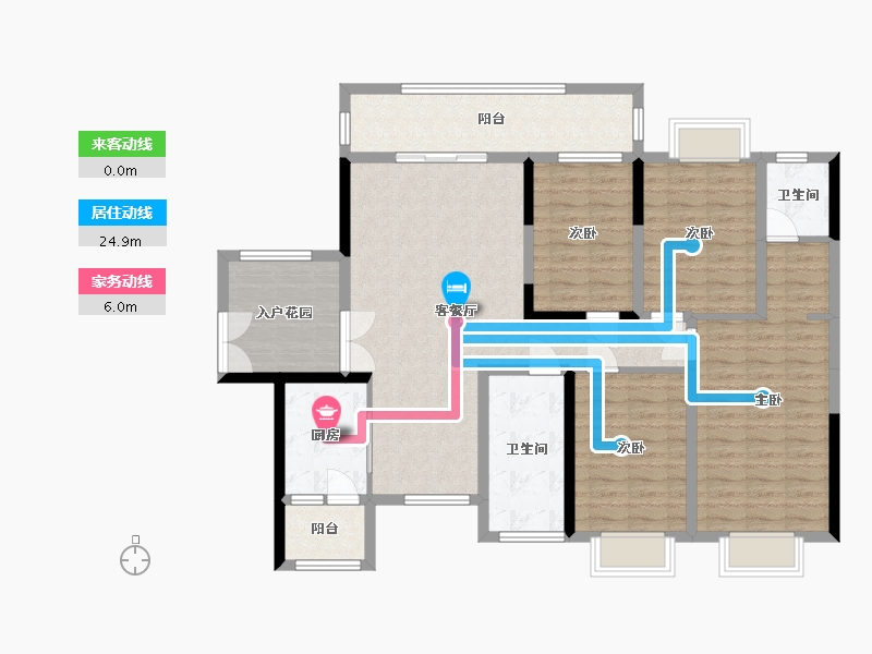 贵州省-黔东南苗族侗族自治州-新城欣园-122.00-户型库-动静线