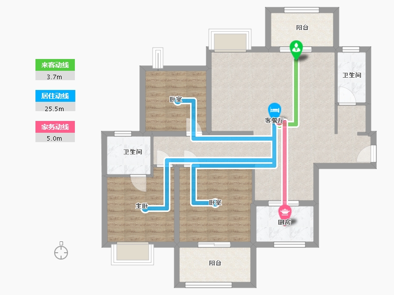 福建省-泉州市-金丘紫金城-94.05-户型库-动静线