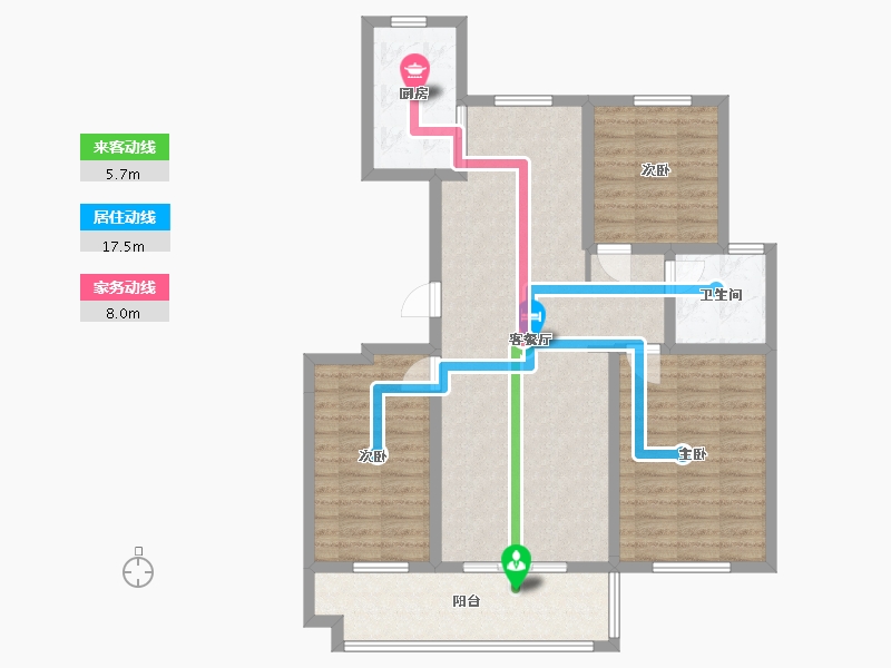 山东省-临沂市-桂龙学府-112.87-户型库-动静线