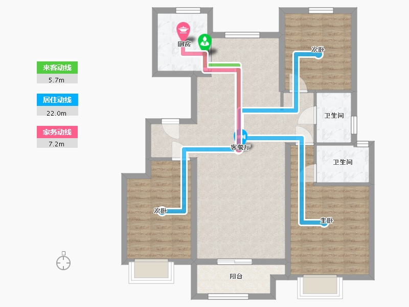 山东省-枣庄市-梁众·苹果郡-100.00-户型库-动静线