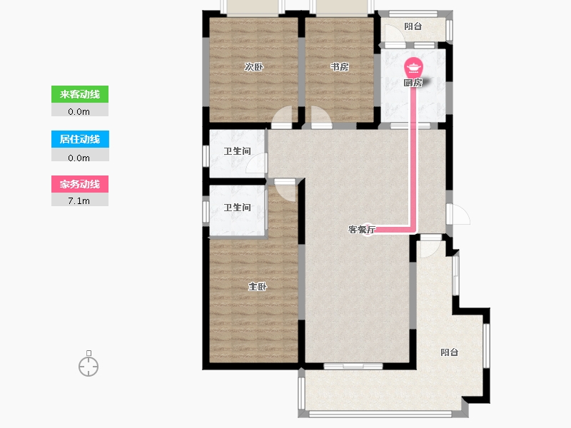 江苏省-南京市-清竹园-120.00-户型库-动静线