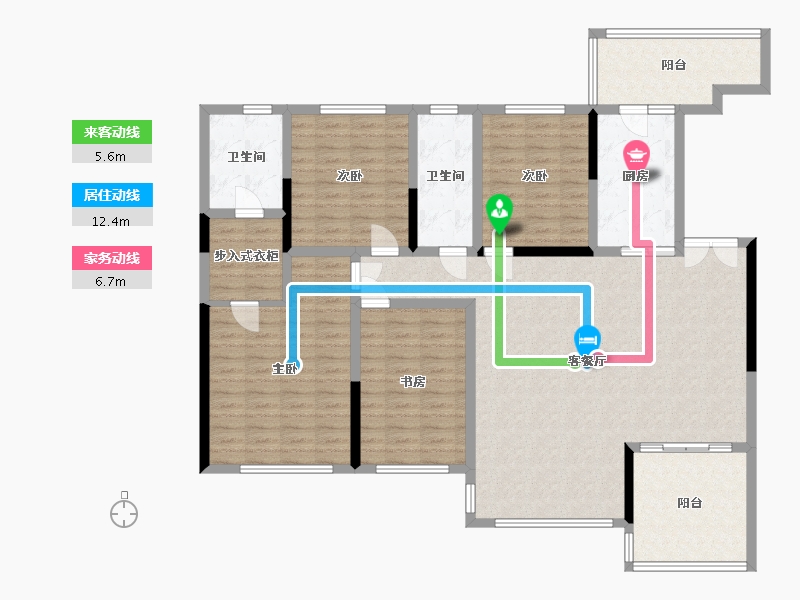 四川省-宜宾市-丽雅.龙汐台-168.00-户型库-动静线