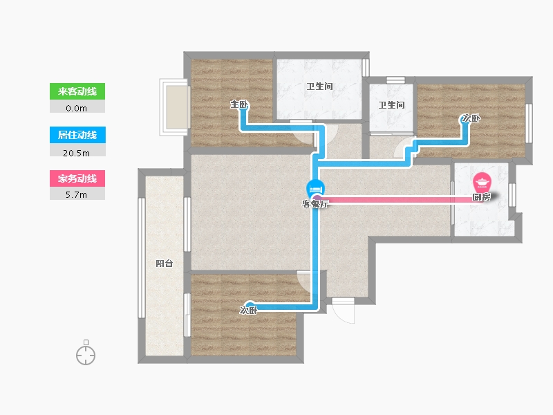 山东省-潍坊市-润诚·外滩华府-101.00-户型库-动静线