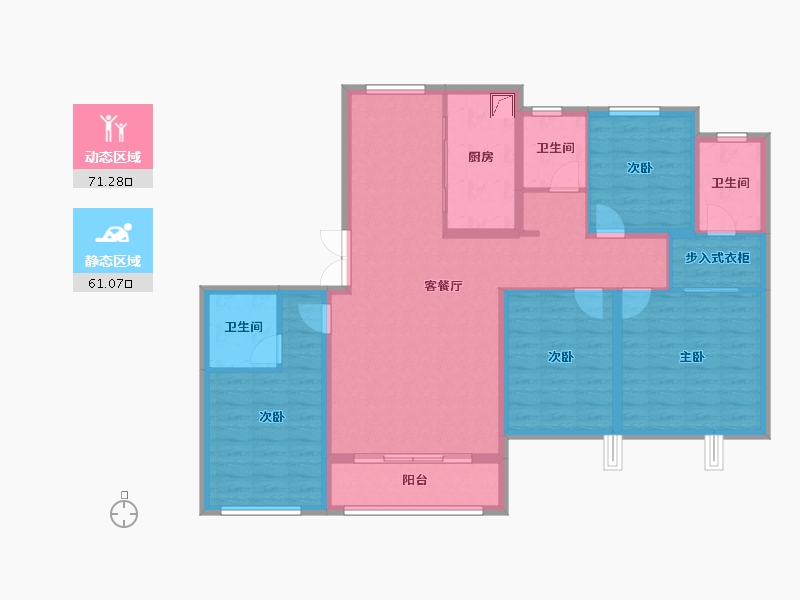 山西省-朔州市-文博苑-140.00-户型库-动静分区