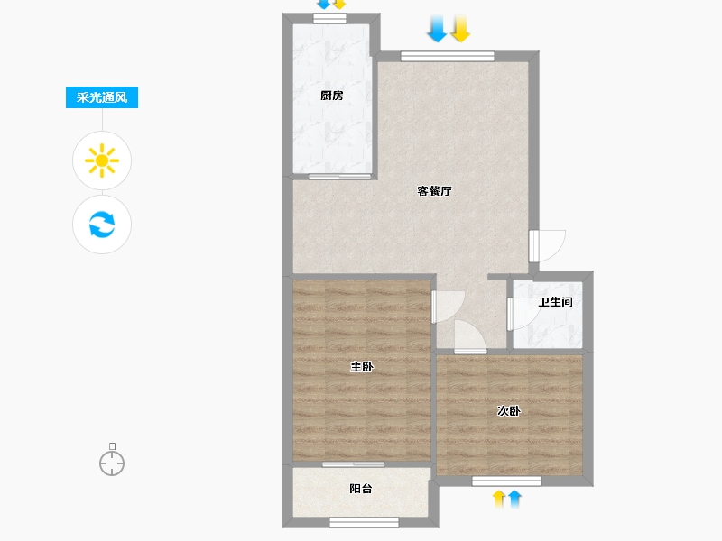 山东省-济南市-济钢新村-北区-78.79-户型库-采光通风