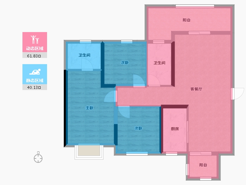 广东省-汕头市-铂悦府-101.00-户型库-动静分区