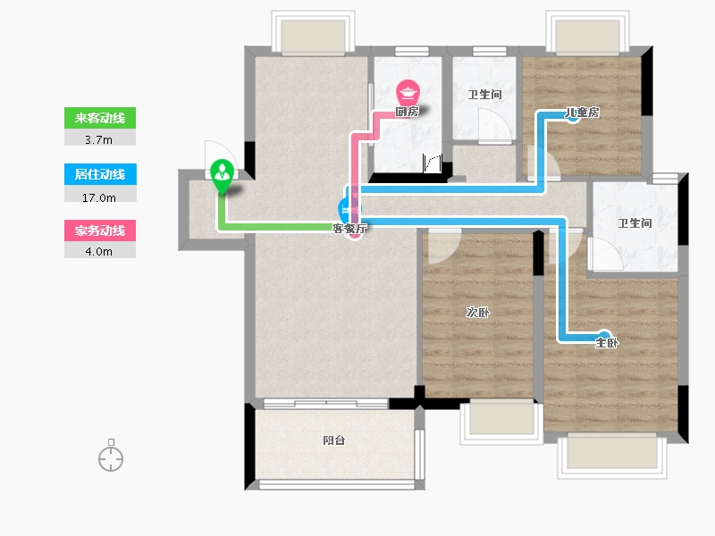 江西省-景德镇市-御景剑桥郡-90.00-户型库-动静线