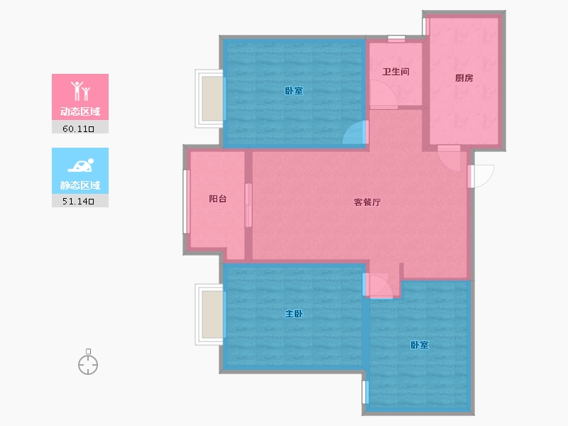 河南省-新乡市-长顺家园-92.00-户型库-动静分区