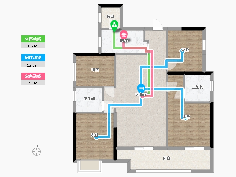 江西省-赣州市-第五大道-102.00-户型库-动静线