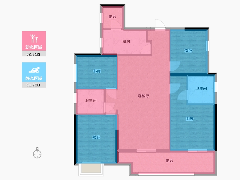 江西省-赣州市-第五大道-102.00-户型库-动静分区