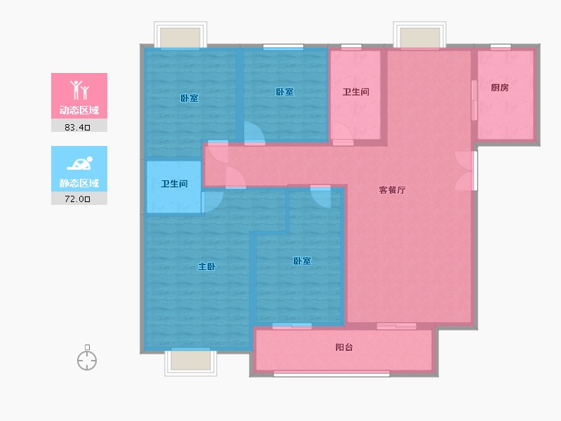 河南省-平顶山市-领创大地城-141.00-户型库-动静分区