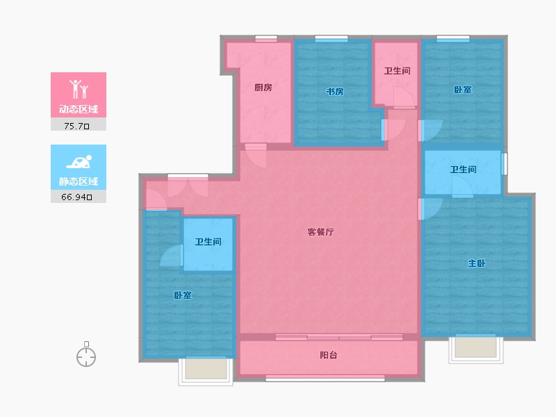 河南省-鹤壁市-建业世和府-145.00-户型库-动静分区