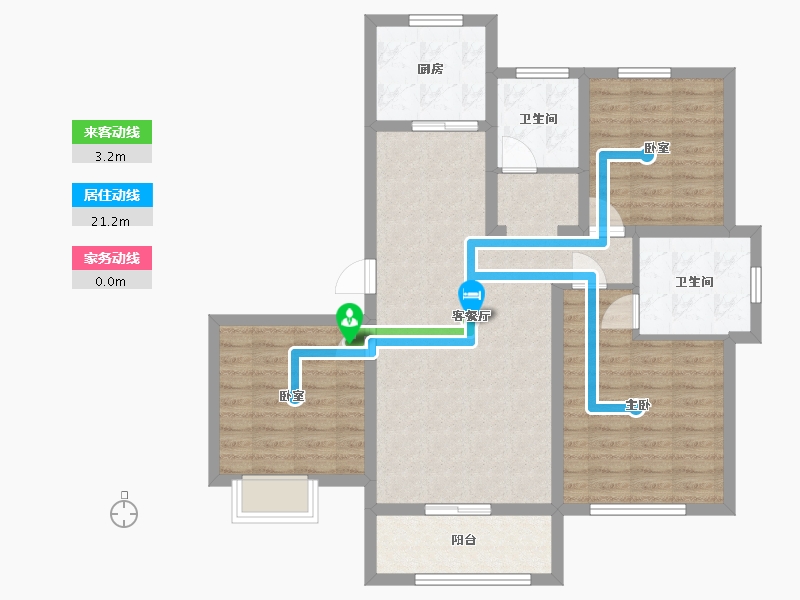 山东省-济宁市-紫麟府-119.00-户型库-动静线