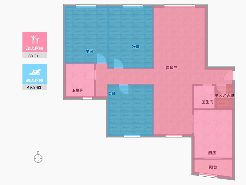 青海省-西宁市-海宏一号-E区-136.60-户型库-动静分区