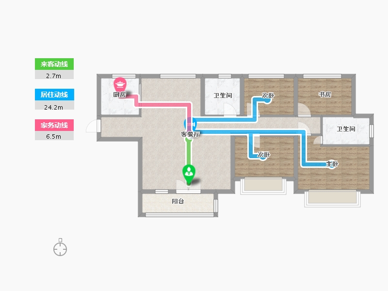 河北省-石家庄市-润江翡丽公馆-100.00-户型库-动静线