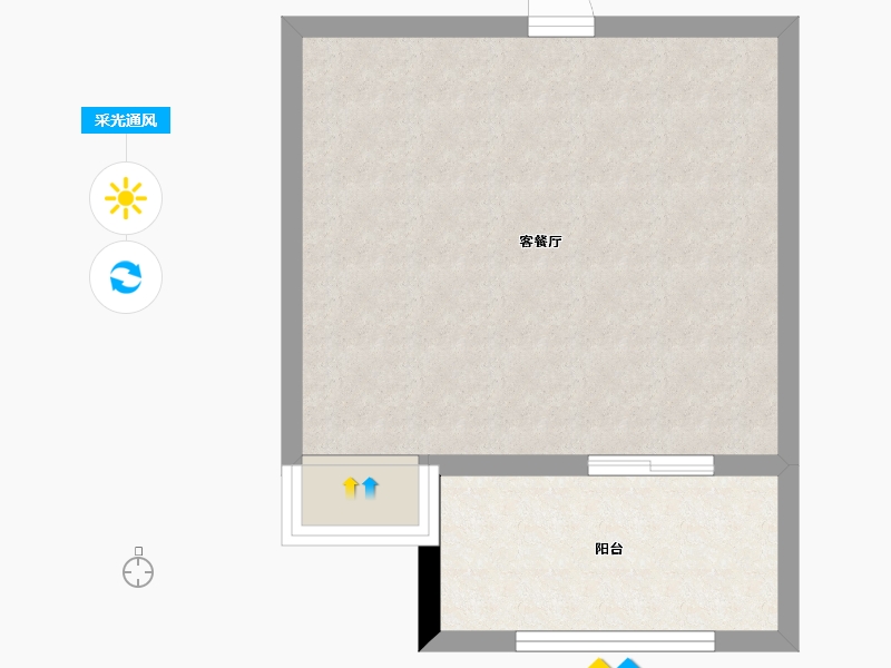 湖南省-长沙市-北辰时光里-40.69-户型库-采光通风