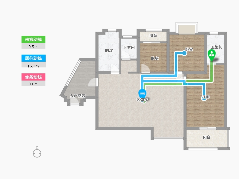 福建省-厦门市-联发杏林湾一号-100.00-户型库-动静线