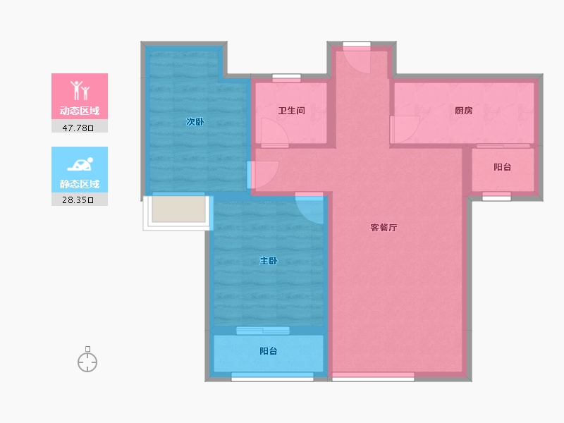 山西省-临汾市-西华名邸-85.00-户型库-动静分区